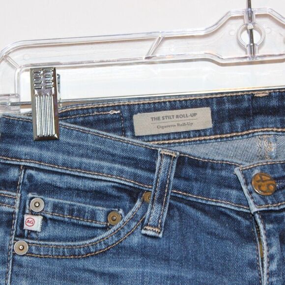 Ag Adriano Goldschmied Cigarette Roll-Up Low Rise Skinny Jeans Women's Size 25 - Picture 8 of 15
